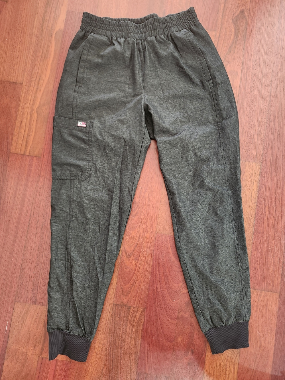 Koi Lite Stretch Power Jogger Scrubs Charcoal Size Small